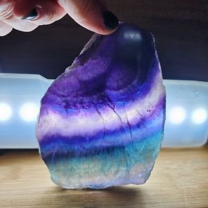 SOLD Rainbow Flourite Slab